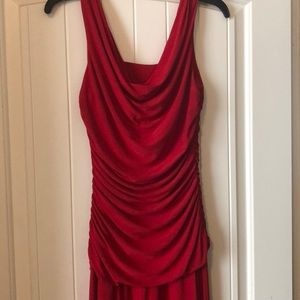 Long Red Formal Dress Size 8 Prom